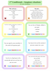 EFL speaking cards second conditionals